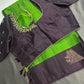 Green Pure Soft Silk  Handloom Saree - 