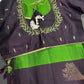 Green Pure Soft Silk  Handloom Saree - 