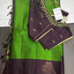 Green Pure Soft Silk  Handloom Saree - 