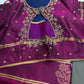 Blue Pink Pure Soft Silk  Handloom Saree - 