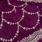 Purple Crepe Designer Saree - 