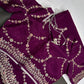 Purple Crepe Designer Saree - 