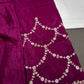 Purple Crepe Designer Saree - 