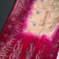 Peach Crepe Designer Banarsi Saree - 