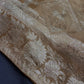 Gold Brown Crepe Designer Banarsi Saree - 