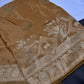 Gold Brown Crepe Designer Banarsi Saree - 