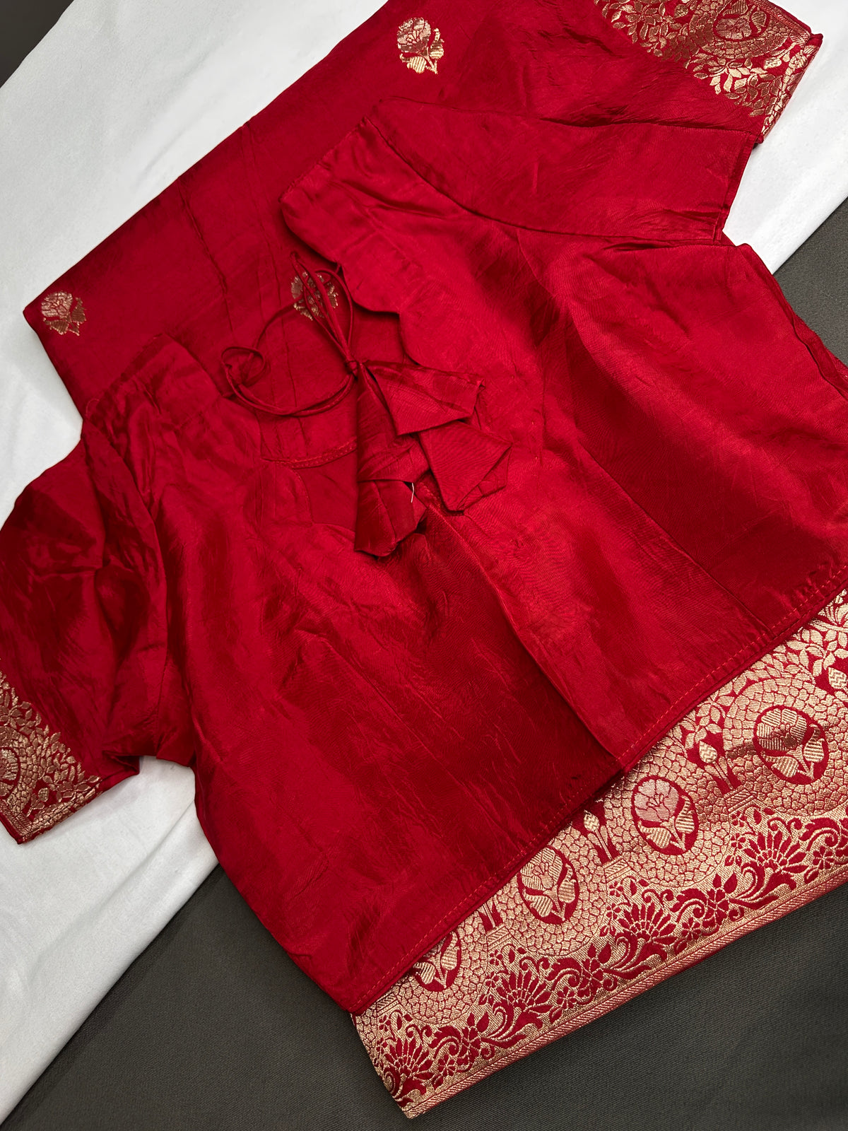 Red Banarsi Saree - 