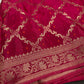 Pink Crepe Designer Banarsi Saree - 