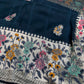 Teal Georgette Designer Banarsi Saree - 