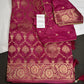 Pink Crepe Designer Banarsi Saree - 