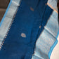 Blue Raw Mango Light Weight Silk Saree - 
