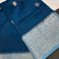 Blue Raw Mango Light Weight Silk Saree - 