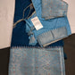 Blue Raw Mango Light Weight Silk Saree - 