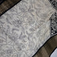 Kalamkari Cotton Silk Black Cream Floral Print Saree with kanchi Border - 
