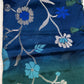Oraganza Tissue Jamdani Weaving Blue Green Saree - 
