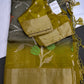 Oraganza Tissue Jamdani Weaving Green Saree - 