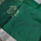Green Grey Semi Dharmavaram Silk  Saree - 