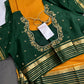 Yellow Green Pure Mysore Silk Light Weight Saree - 