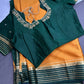 Yellow Green Pure Mysore Silk Light Weight Saree - 