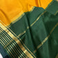 Yellow Green Pure Mysore Silk Light Weight Saree - 