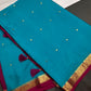 Blue Pink Pure Mysore Silk Light Weight Saree - 