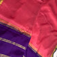 Pink Purple Pure Mysore Silk Light Weight Saree - 