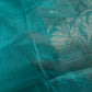 Pure Mangalgiri Blue Pink Saree with Stitched Blouse - SR001076