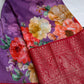 Lavender Chanderi Silk Saree with Mangalgiri Border - SR001077