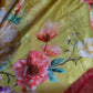 Yellow Green Chanderi Silk Saree with Mangalgiri Border - SR001078