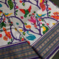 Purple Multicolor Printed Saree with Mangalgiri Border - SR001081