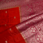 Orange Pink Semi Silk Saree with Stitched Blouse - SR001084