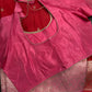 Red Pink Semi Silk Saree with Stitched Blouse - SR001087