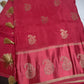 Pink Pure Viscose Silk Zari Saree with Stitched Blouse - SR001093
