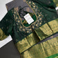 Dharamavaram Pattu Grey Green Saree - 