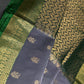 Dharamavaram Pattu Grey Green Saree - 