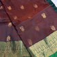 Dharamavaram Pattu Brown Green Saree - 