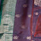 Dharamavaram Pattu Brown Green Saree - 