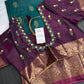 Dharamavaram Pattu Green Magenta Saree - 