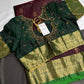 Dharamavaram Pattu Plum Green  Saree - 