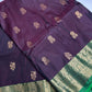 Dharamavaram Pattu Plum Green  Saree - 