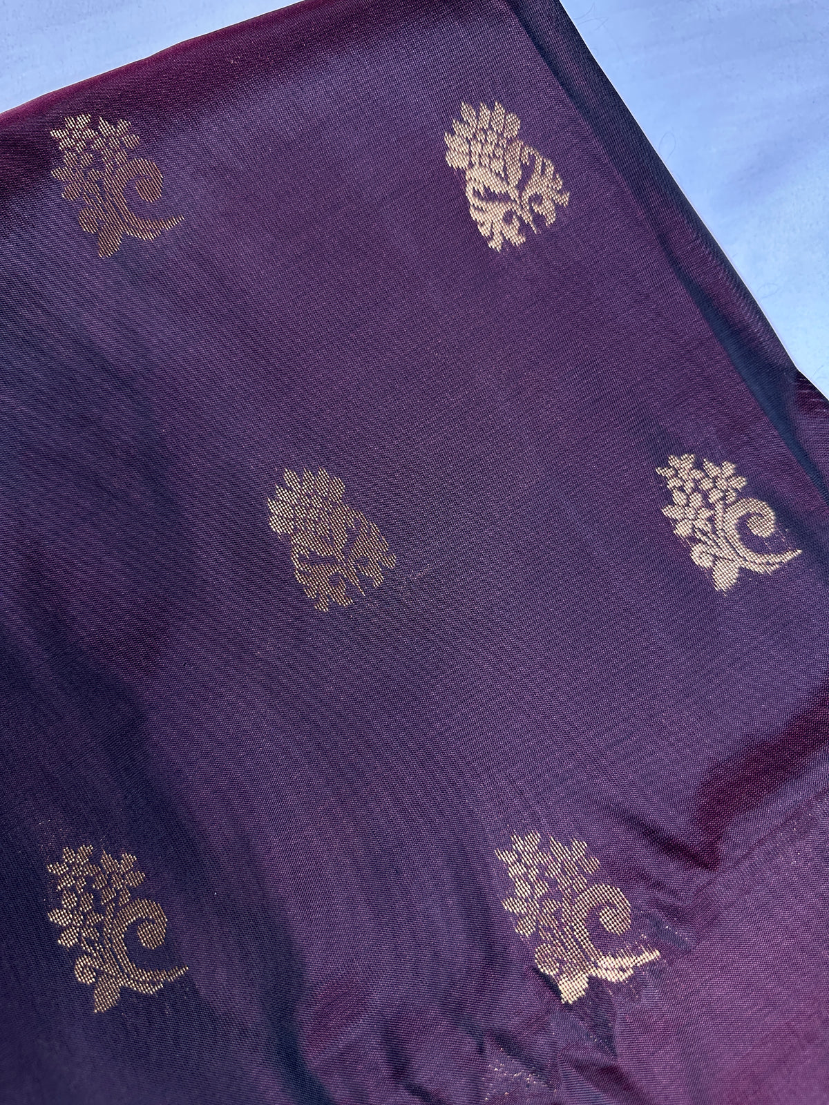 Dharamavaram Pattu Plum Green  Saree - 