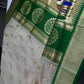 Semi Gadwal Silk Paithani White Red Saree - SR001103