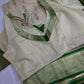Semi Gadwal Silk Paithani White Red Saree - SR001103