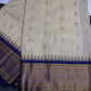 Semi Gadwal Silk Paithani Cream Purple Saree - SR001108