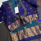 Dharmavaram Pattu Blue Semi Silk Saree - SR001110