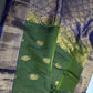 Dharmavaram Pattu Green Blue Semi Silk Saree - SR001111