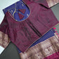 Kanchi Border Vintage Dharamvaram Blue Silk Saree - SR001113