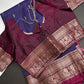 Kanchi Border Vintage Dharamvaram Blue Silk Saree - SR001113