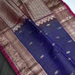Kanchi Border Vintage Dharamvaram Blue Silk Saree - SR001113