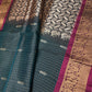 Kanchi Border Vintage Dharamvaram Green Silk Saree - SR001114